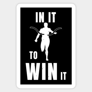 Sprinter In It To Win It Athlete Gift Sticker